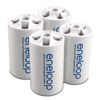 eneloop SEC DSPACER4PK D Size Spacers for use with AA battery cells Electronics