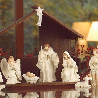 Belleek Living Ivory Christmas Nativity Set