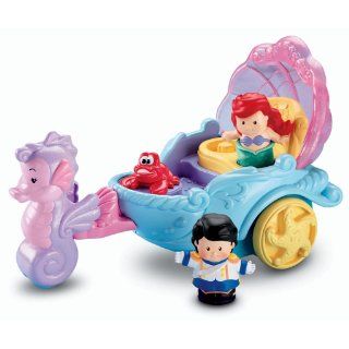 Fisher Price Little People Disney Princess Ariel's Coach Toys & Games