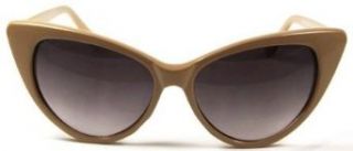 zeroUV   Super Cat Eye Glasses Vintage Inspired Mod Fashion Clear Lens Eyewear (Black) Clothing
