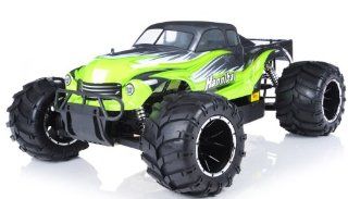 remote control radio control rc 1/5th Giant Scale Exceed RC Hannibal 30cc Gas Engine Remote Controlled Off Road RC Monster Truck w/ 2.4Ghz TX 100% RTR & Fail Safe (AA Green  or next available  color may vary sent at random)  Car Control Truck Offroad 