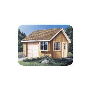 Woodworking Project Paper Plan to Build Shed with Overhead Door    