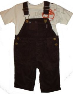 Timberland Infant Boys 2 Pc. Overall Set Several Sizes Available (3/6 Months) Clothing