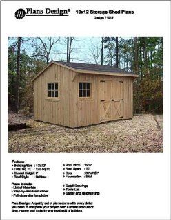 10' X 12' Saltbox Style Storage Shed Project Plans   Design #71012   Woodworking Project Plans  