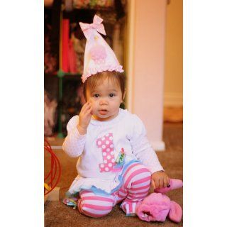 Mud Pie Baby Birthday Pink and White Hat, Cupcake Infant And Toddler Hats Clothing