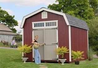 Woodbury Colonial Garden Shed 12 x 24 With Floor Kit  Storage Sheds  Patio, Lawn & Garden