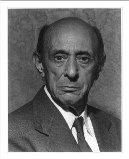 Historic Print (L) [Arnold Schoenberg, 1874 1951, bust portrait, facing slightly right]  