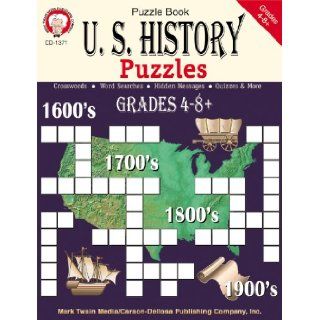 U.S. History Puzzles, Grades 4   8 (9781580371506) Mark Twain Media Books