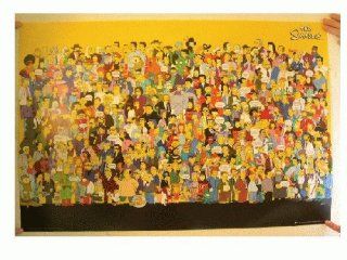 The Simpsons Poster All Characters With some quotes  Prints  