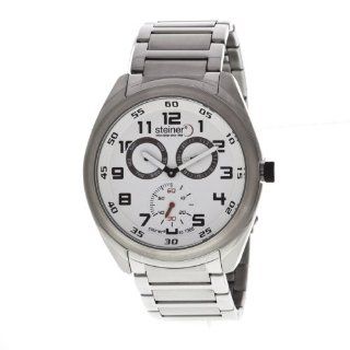 Steiner Men's ST2251B002T Casual Collection T Steel White Analog Watch Watches