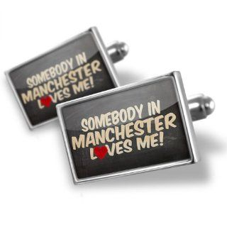 Cufflinks Somebody in Manchester Loves me, New Hampshire   Neonblond Cuff Links Jewelry