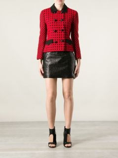 Genny By Gianni Versace Vintage Houndstooth Jacket