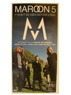 Maroon 5 Poster Maroon5 It Wont Be Soon Before Long  Prints  
