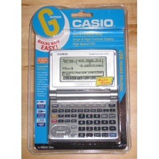 Casio fx 9860G Slim Graphing Calculator  Graphing Office Calculators  Electronics