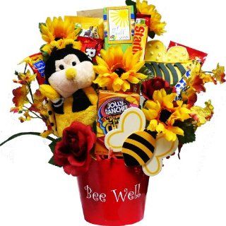 Art Of Appreciation Gift Baskets Bee Well Soon Chocolate and Candy Bouquet Gift Set  Gourmet Gift Items  Grocery & Gourmet Food