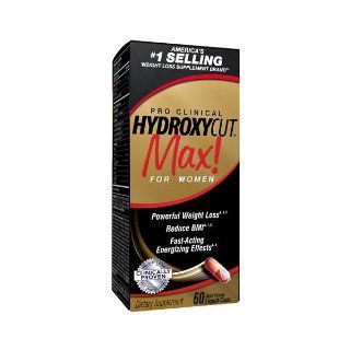 Hydroxycut Max Pro Clinical Weight Loss For Women, 120 Capsules, Fast Acting Energizing Effects Health & Personal Care