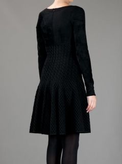 Alaïa Pleated Crochet Stitch Dress