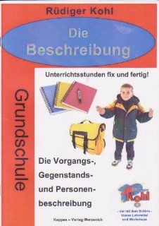 Die Beschreibung Grundschule Kopiervorlagen Rdiger Kohl Bücher