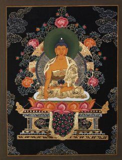 Tibet tibetischen Thangka Thangka Buddha Buddhistische Kunst Thangka Mineral Malerei # 108 Küche & Haushalt