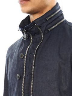 Double zip coated cotton jacket  John Varvatos  I