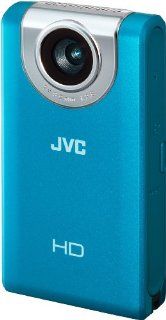 JVC GC FM2AEU Full HD Pocket Camcorder 3 Zoll blau Kamera & Foto