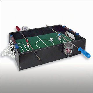 Relaxdays Mini Tischfuball Kicker Trinkspiel   33 x 22cm Spielzeug
