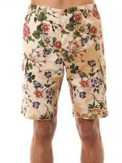Floral print cargo shorts  120% Lino