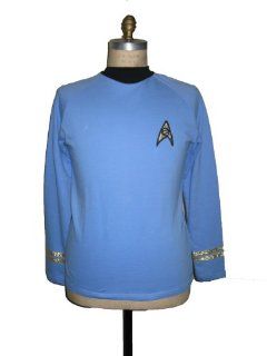 STAR TREK Kostm TOS Classic Spock Uniform shirt blau   Baumwolle   XL Spielzeug