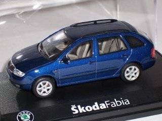 Skoda Fabia i 1 Kombi Combi Deep Sea Blue Metallic Blau 143ab004k 1/43 Abrex Modellauto Modell Auto Spielzeug