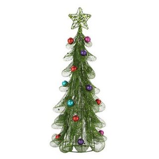 Green sequin sparkle Christmas tree decoration