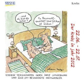 Der Krebs  Mini  2012 Sternzeichen Cartoonkalender Johann Mayr Bücher