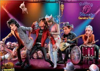 Poster 84 x 57 cm   "Rolling Stones 2011" von Arno Funke Arno Funke  Küche & Haushalt
