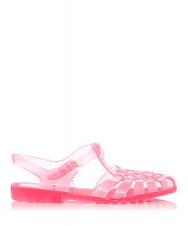 Fuchsia Clear Jelly Sandals