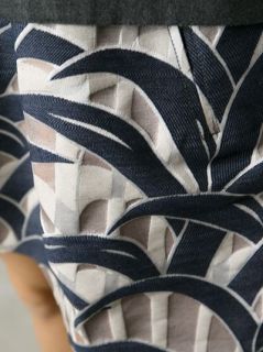 Kenzo Palm Print Denim Skirt   Start