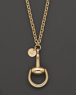 Gucci 18K Yellow Gold Horsebit Necklace, 16.9"'s