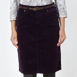 Mantaray Dark purple cord skirt