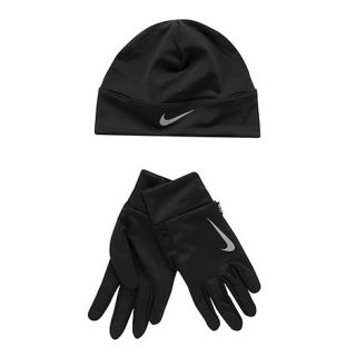 Nike Nike black beanie and gloves set