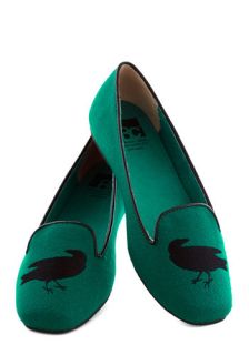 BC Footwear The Perfect Stitch Flat in Blackbird  Mod Retro Vintage Flats