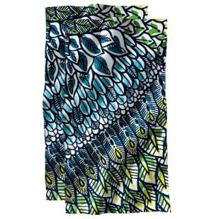 Overscaled Feathers Beach Towel   2 pack