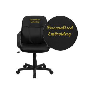 FlashFurniture Personalized Mid Back Glove Vinyl Executive Office Chair H8020