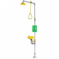 Speakman SE 697 Green & Yellow Traditional Series Combination Shower, Eyewash &