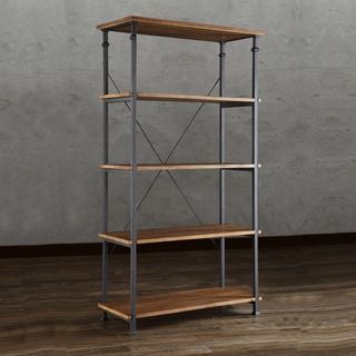 Tribecca Home Myra Vintage Industrial Modern Rustic 40 inch Bookcase
