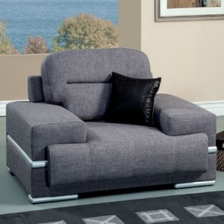 Hokku Designs Camberg Plush Chair IDF 6607GY CH