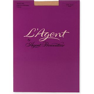 LAGENT BY AGENT PROVOCATEUR   Seam and Heel 20 denier stockings