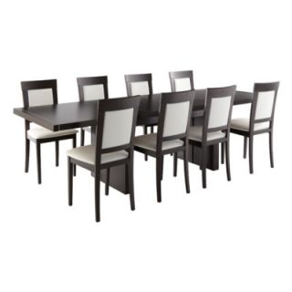 Sunpan Modern Academy Extension Dining Table in Espresso