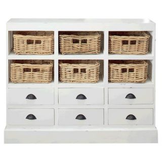 Jeffan Nantucket 6 Drawer and 6 Basket Storage Cabinet