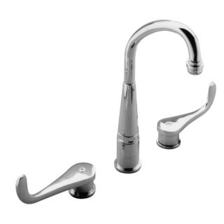 Arched Two Handle Kitchen Faucet with Blade Handles