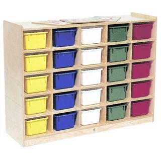Steffy Wood Products Mobile 25 Compartment Cubby