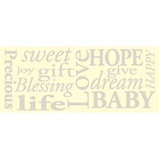 Forest Creations Baby Words Kids Canvas