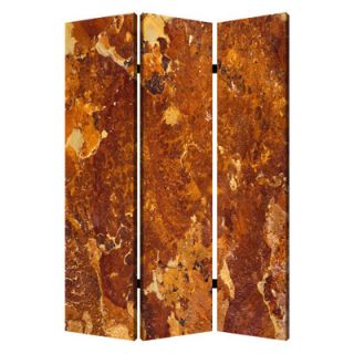 72 X 48 Marble 3 Panel Room Divider by Screen Gems